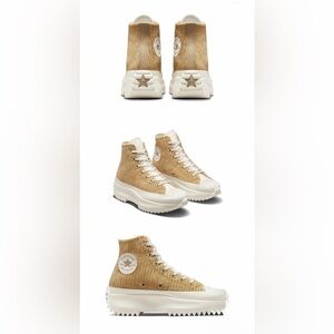 Converse Brown Run Star Hike Sneakers Women’s Platform Shoes Size 7.5